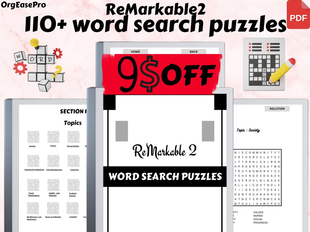 2023 Remarkable 2 Puzzles for Adults Remarkable 2 Templates Remarkable