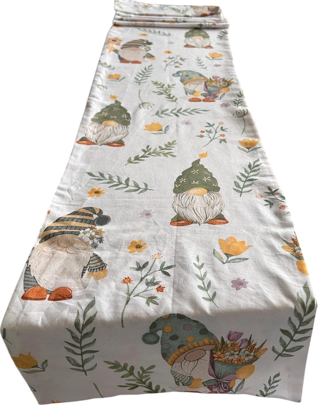 Spring Gonk Colour In Handcrafted, Spring Gonk / Gnome & Flora Print, Table Runner - Etsy UK