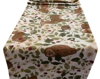 Reversible, Woodland, Table Runner, 1m, 1.5m, 1.9m x 30cm, Gift Idea