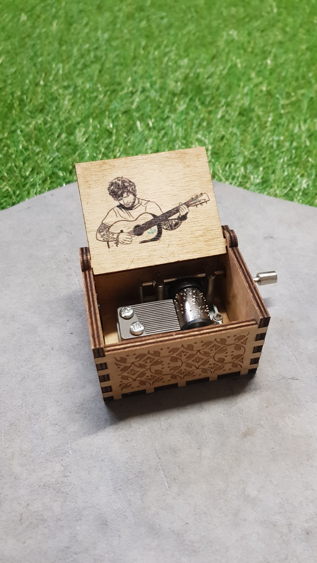 Ed Sheeran Wooden Music Box Perfect Customizable Gift for Etsy