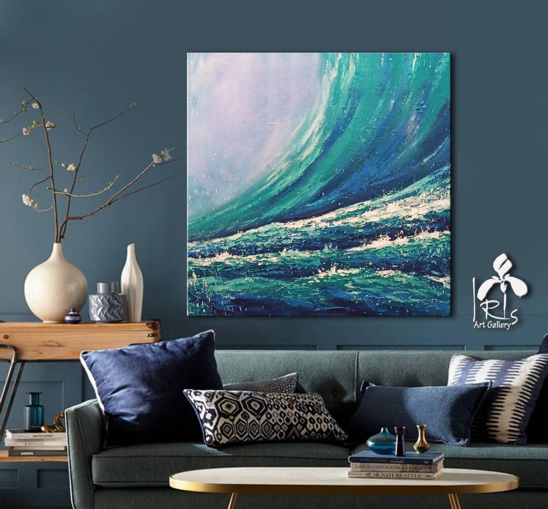 Modern Ocean Wall Art, Ocean Art, Beach Decor, Unique Beach Decor