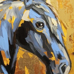 Horse Wall Art Extra Large Canvas Original Abstract Canvas Painting ...