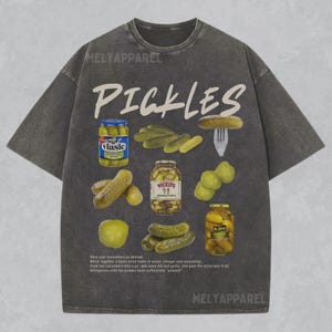Pickles Shirt Dill Pickle Jar Comfort Colors Tshirt Trendy Unisex Crewneck Funny Gift for Him or Her Vintage Style Tee Aesthetic T-shirt