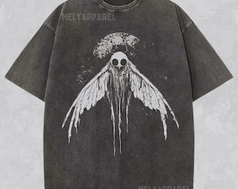 Cryptozoology Shirt Mothman Graphic Tee Cryptid Gift for Him or Her Folk Horror Retro Crewneck Mystical Weirdcore Comfort Colors Tshirt