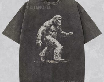Cryptozoology Shirt Bigfoot Graphic Tee Cryptid Gift for Him or Her Sasquatch Retro Crewneck Mystical Yeti Weirdcore Comfort Colors Tshirt