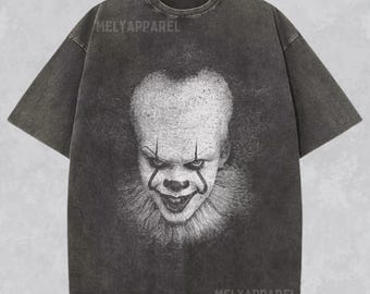 Creepy Clown Shirt Slashers Tshirt Horror Movie Tee Halloween Gift for Him Her Retro Graphic Comfort Colors Spooky Season Monster Party
