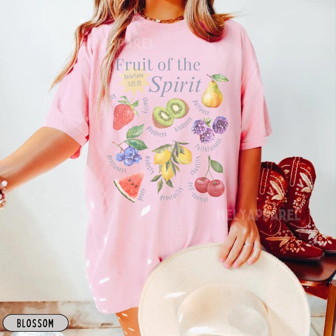 Fruit of the Spirit Shirt Christian Streetwear Bible Verse Tshirt ...