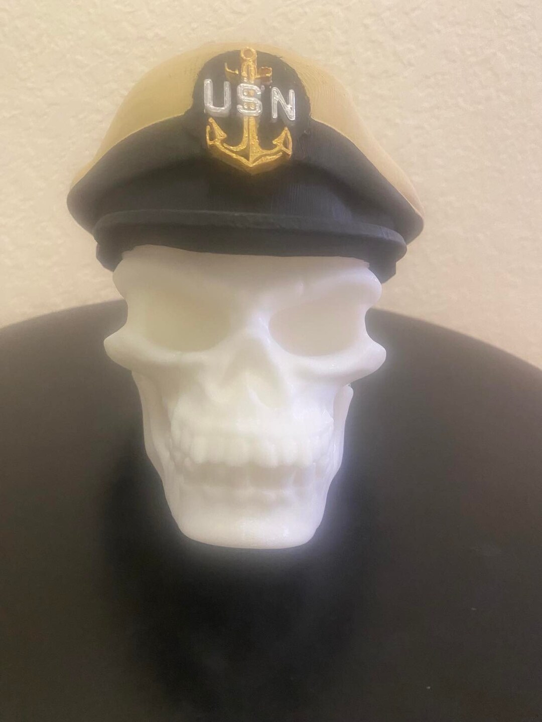 3D Printed Navy Chief Combination Cover and Skull. Etsy