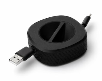 3D Printed Cable Winder USB Cord Organizer | Minimalist Desk Cable Holder | Portable Wire Storage for Home Office Travel | Cable Organiser