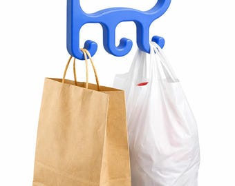 3D Printed-Ergonomic Shopping Bag Holder-Heavy Duty-Multi Hook Grocery Carrier