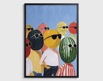 Fruits Assembled – Art Print Poster