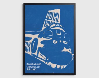 Bombardino Crocodillo – Art Print Poster