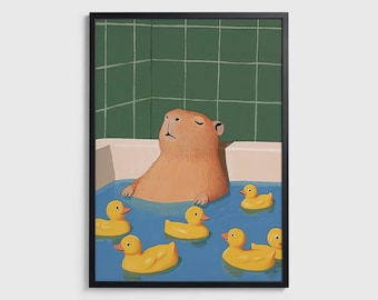 Capybathra – Art Print Poster