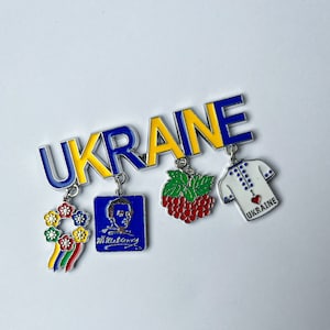 Imanes de recuerdos ucranianos, regalos ucranianos, regalos de Ucrania, abrelatas ucraniano, imán de mapa ucraniano, símbolo ucraniano