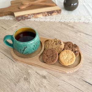 Wooden board, Snacks small ash serving board treat tray coffee and cake board tea and biscuit board cheese board snack small tray wood gift
