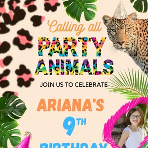 Animal Birthday Digital Invite