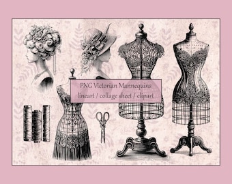 Victoriaanse jurk vorm collage blad, vintage illustratie, digitaal papier vintage ephemera png antieke etalagepoppen, naai-clipart, gewijzigde kunst