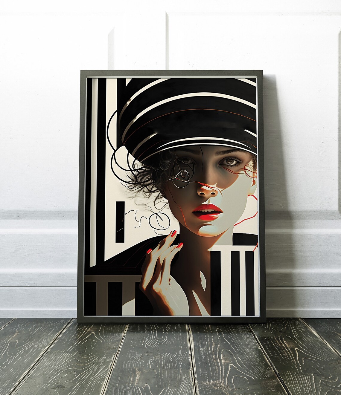 Women Poster Modern Art Print Geometrical Print Modern Poster Modern