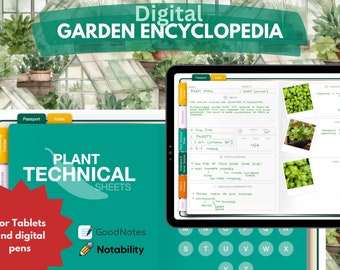 Garden encyclopedia notebook for gardener notebook for gardening plant pollinator beneficial species pests diseases technical sheets