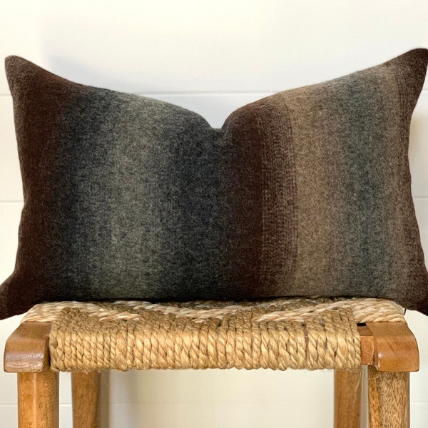 Grey Brown Pillow - Etsy