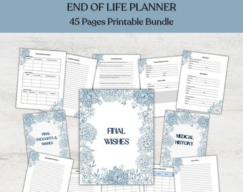 What If Binder | Final Wishes | Emergency Binder | Last Wishes Planner | In Case Of Emergency  Organizer | Legacy Planner | Death Planner