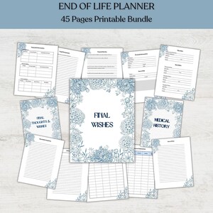 What If Binder | Final Wishes | Emergency Binder | Last Wishes Planner | In Case Of Emergency  Organizer | Legacy Planner | Death Planner