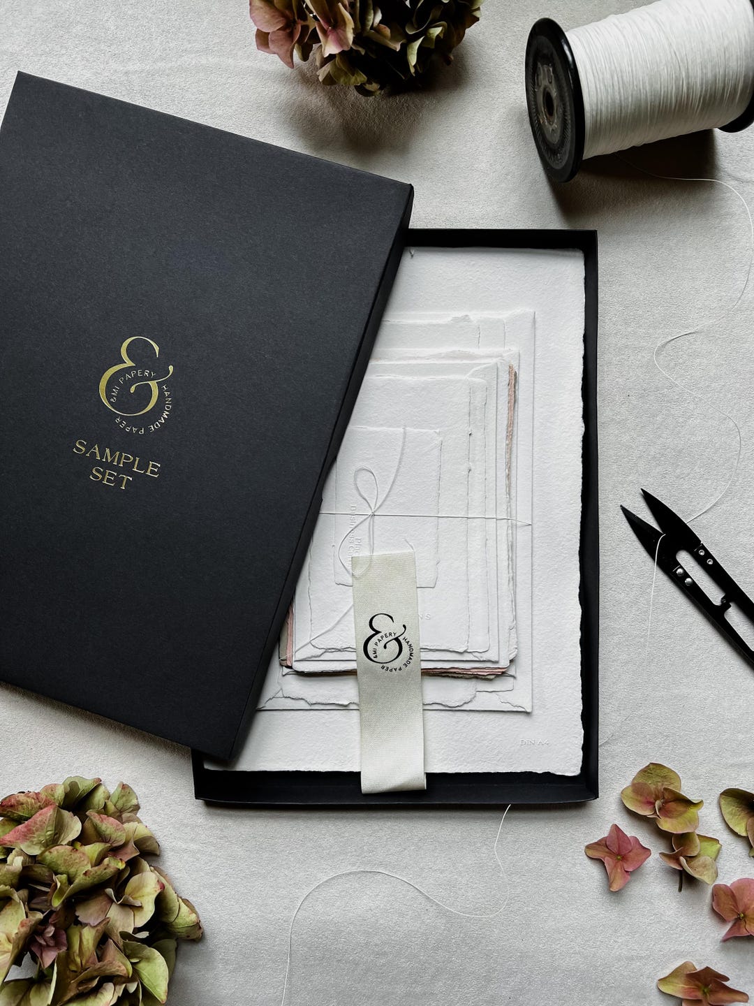 Sample Set Handmade Paper Sheets and Envelopes · Deckled Edge Cotton ...