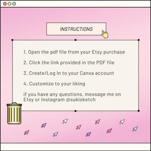Rosa Retro Windows Stream Template: Bearbeitbares Canva Design (Digitaler Download) Bild 2
