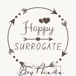 Happy Surrogate Digital Design, Cute Shirt, PNG, SVG, Surrogate Design