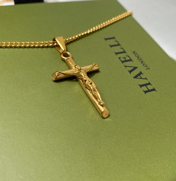 Etsy cheap crucifix necklace