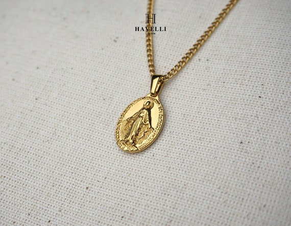 Virgin Mary Stainless Steel Men Necklaces Pendants Chains Women Jewelry New  Cool Powerful Amulet Accessories Gifts Wholesale