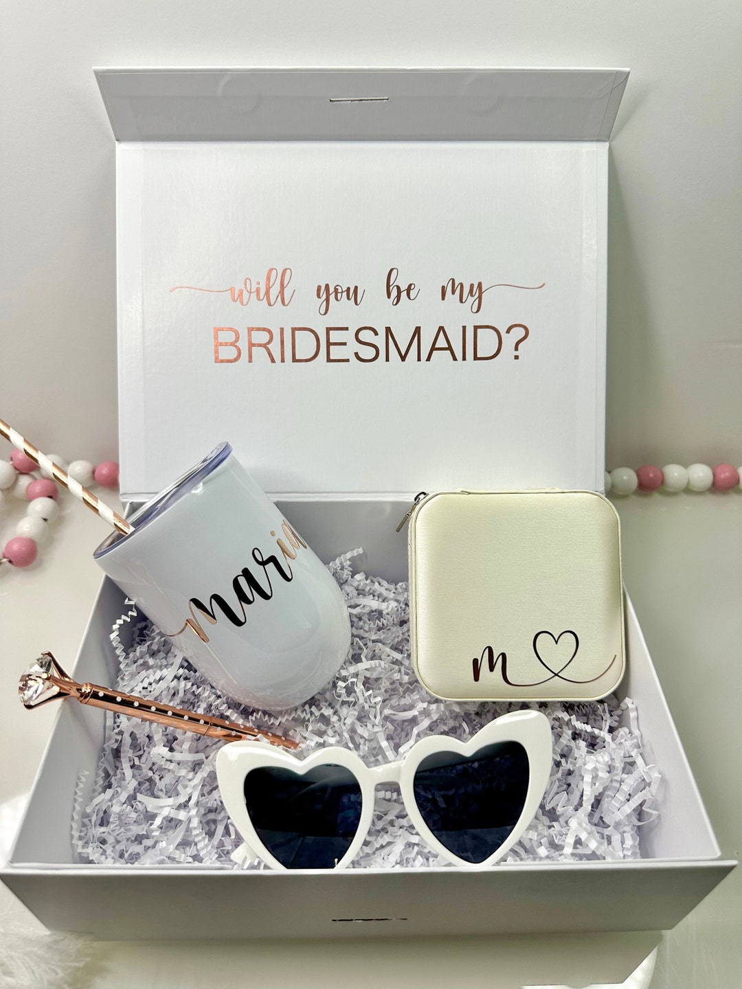 Bridal Box, Gift for Bride, Bridal Shower Gift, Bridesmaid Proposal Box ...