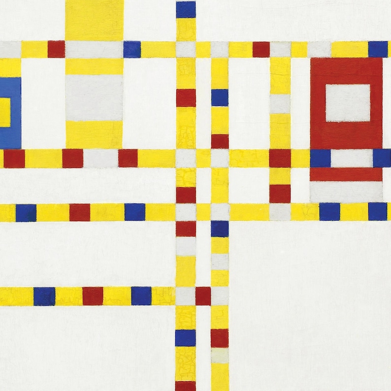 Piet Mondrian Poster Broadway Boogie Woogie 194243 Etsy