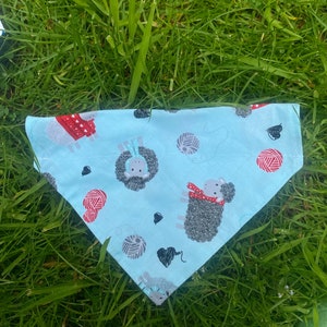 Stylish Sheep over the collar dog bandana
