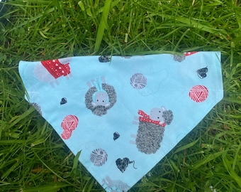 Stylish Sheep over the collar dog bandana