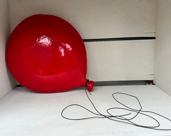 One of a Kind: Groovy and Whimsical ceramic balloon wall sculpture