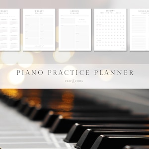 Printable Piano Practice Planner
