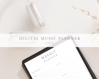 Digital Music Practice Planner