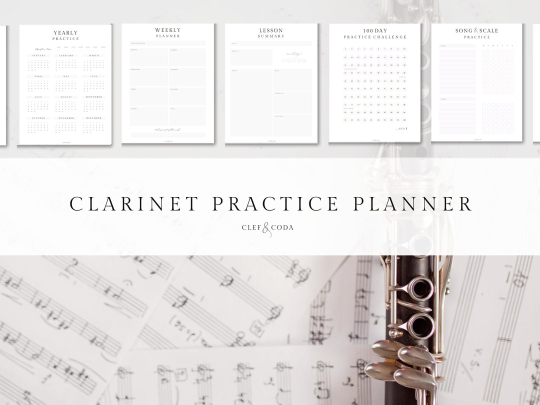 Printable Practice Planner Etsy