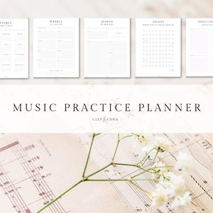 Afdrukbare muziekoefenplanner