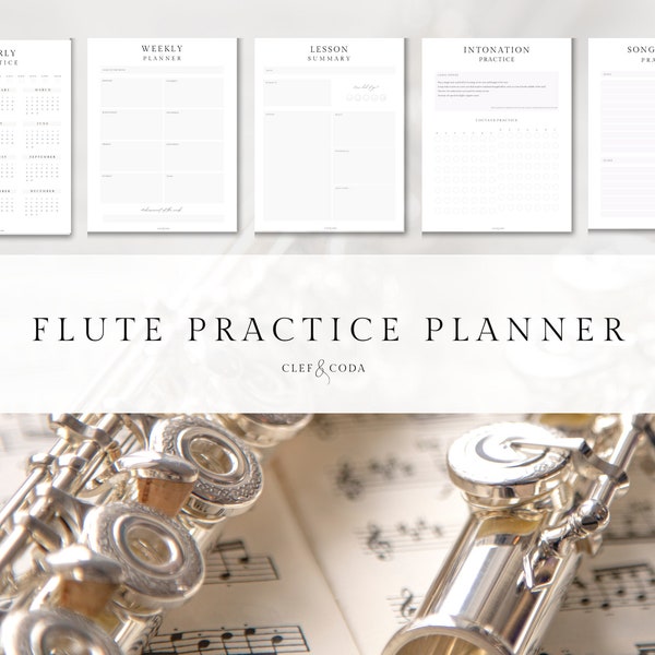 Printable Flute Practice Planner