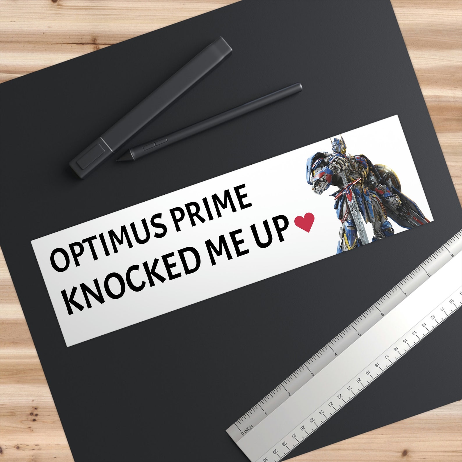 Transformers Optimus Prime Bumper Sticker Etsy