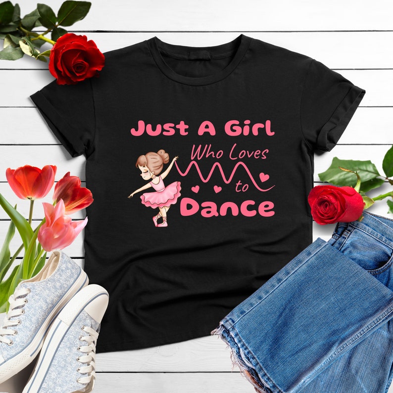 I Love Dance T-Shirt Gift for Girls, Dance Teachers & Women