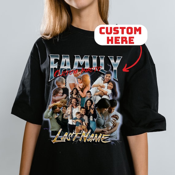 Custom Photo T-Shirt - Personalized Vintage Style Shirt With Your Own Image Or Design