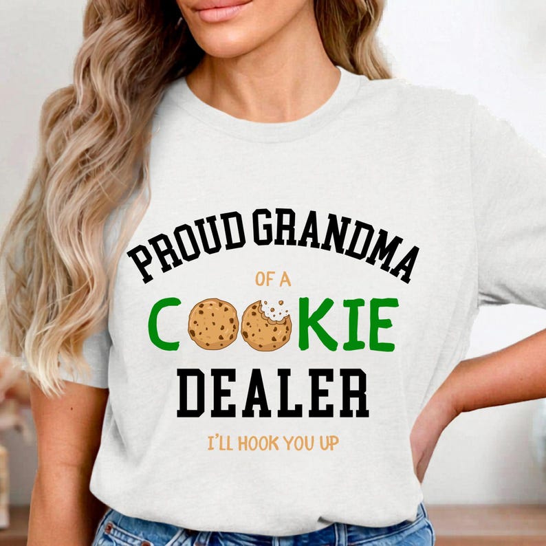 Girl Scout Grandma Shirt | Proud Grandma of a Cookie Dealer Gift image 11