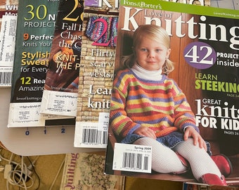 Love Of Knitting Lot of 5 Magazines