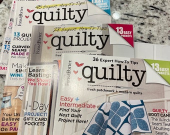 Quilty Magazine Issue # 7,8,9 and 10