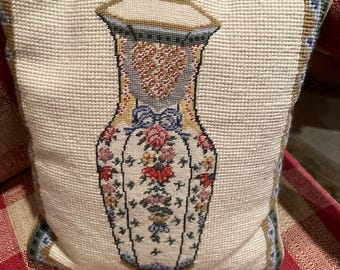 Needlepoint Pillow Rectangular