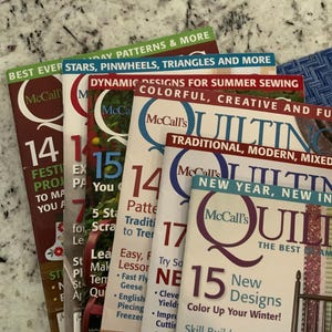 McCall’s Quilting Magazines for   2016