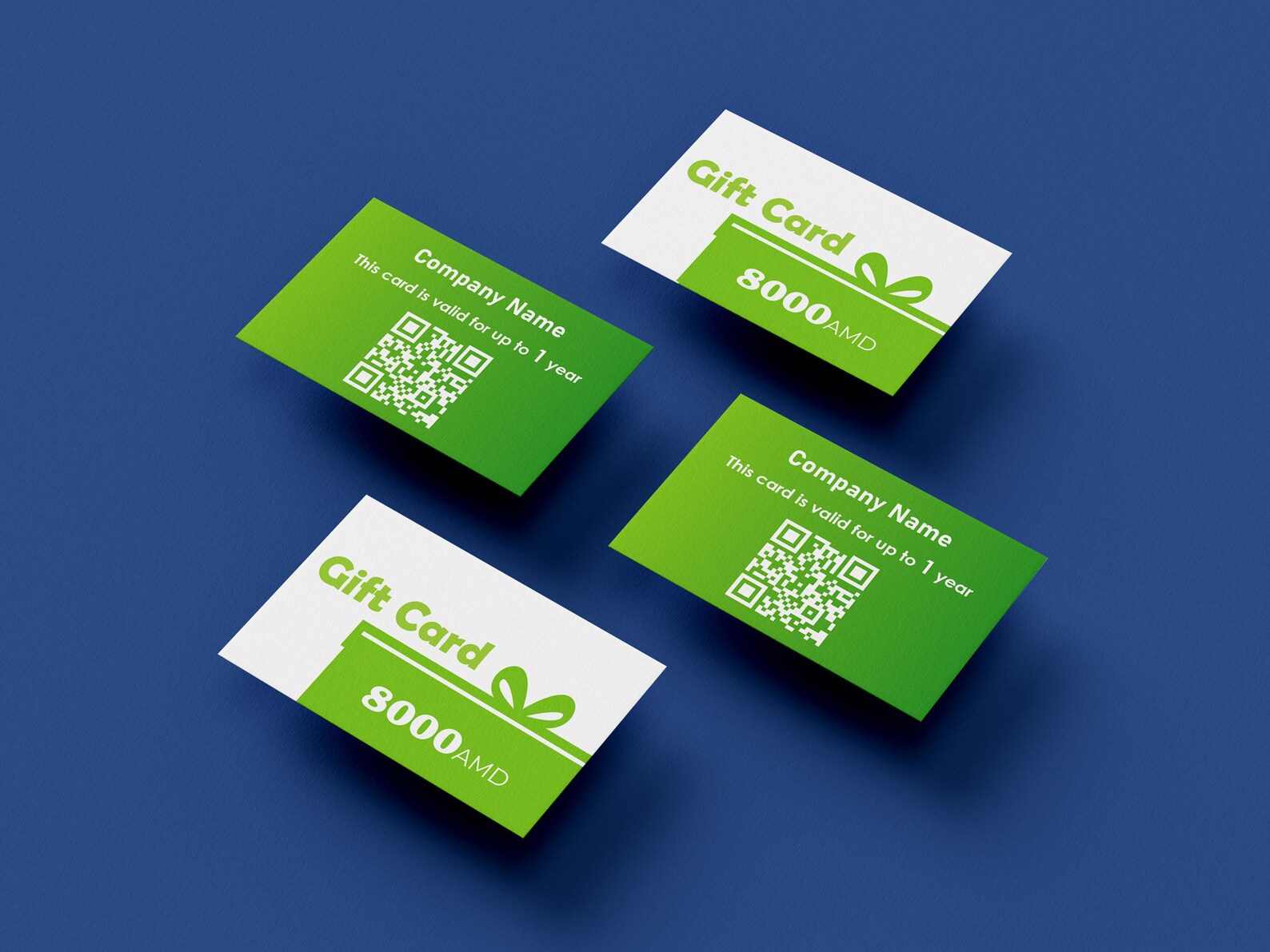 Editable Gift Card Template, Minimalistic Gift Card, Modern Design Gift